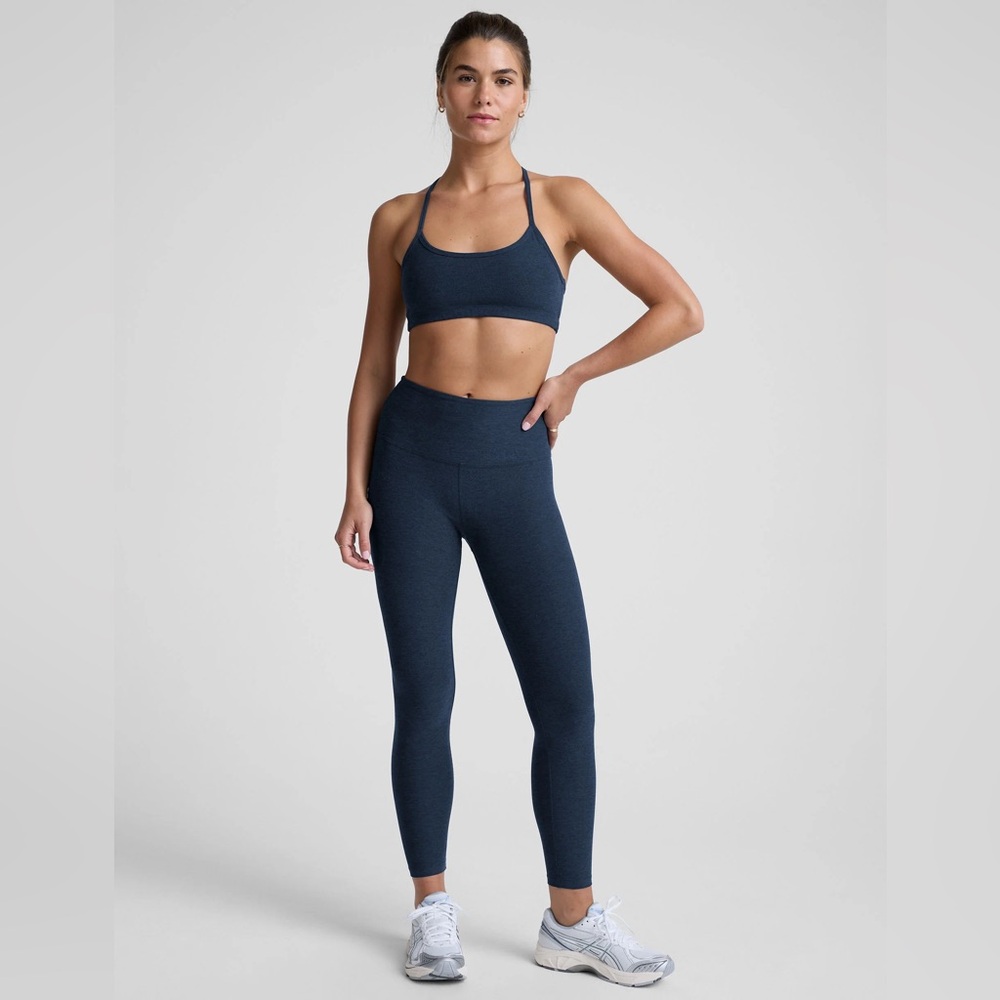 Spacedye Caught In The Midi High Waisted Legging - Nocturnal Navy